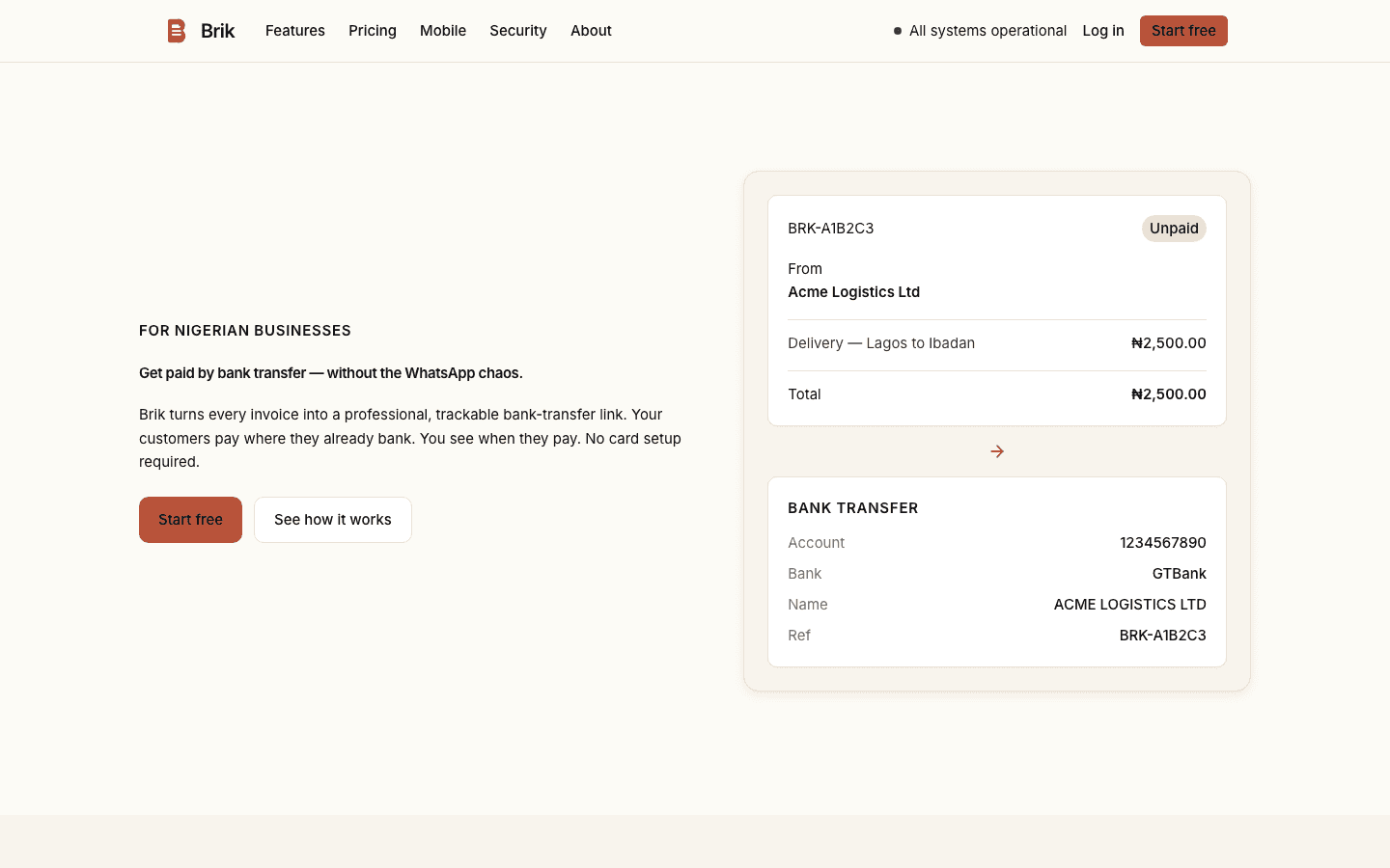 Screenshot of Brik